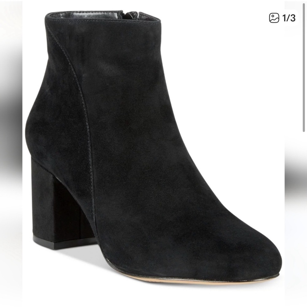 INC- International Concepts Inc. Floriann Black suede boots.